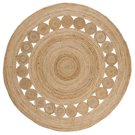 Safavieh 6 x 6 ft. Round Natural Fiber Hand Woven Rug, Natural NF364A-6R